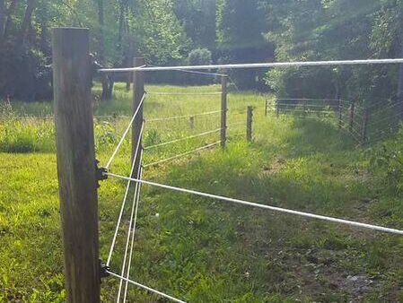 Electric fence for farm animals